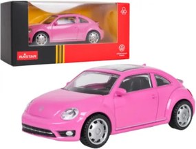 Model auta Volkswagen Beetle 1:43 RASTAR ružové