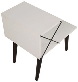 Nočný stolík Cross White
