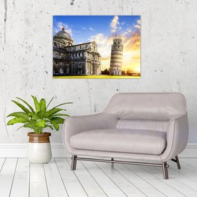 Sklenený obraz - Pisa (70x50 cm)