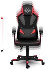 Sofotel Herné kreslo Shiro čierno-červené - 2193