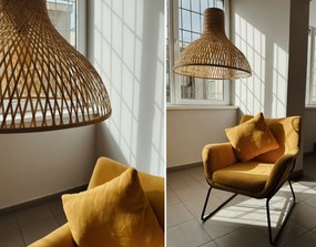 Toolight Toolight, stropné svietidlo APP1277-1CP 1xE27, prírodná hnedá, OSW-00921