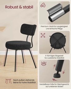 Set dvoch jedálenských stoličiek KDC110B01 (2 ks)