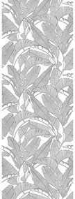 DEKORNIK Classic Big Palm Leaves B&W - Tapeta