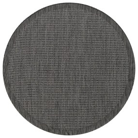 Tmavosivý okrúhly vonkajší koberec ø 120 cm Giza – Ayyildiz Carpets