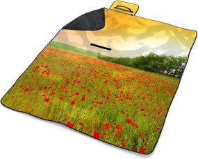 Sablio Plážová deka Pole vlčieho maku: 200x140 cm