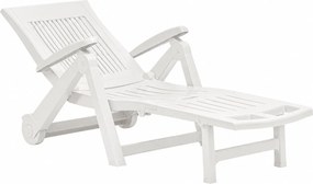 Záhradné lehátko ZIRCONE, 72x195x101cm, biela I.P.A.E-Progarden