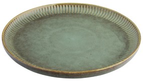 Altom Porcelánový plytký tanier Reactive Sage, 26 cm