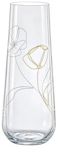 Crystalex Poháre na prosecco FLOWERS 250 ml, 4 ks