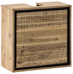 furniture-nabytek.cz - Masívna skrinka pod drez Jolo z akácie, lakovaná, hnedá