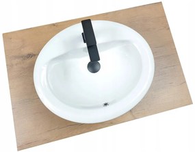Invena Paros, umývadlová batéria, čierna matná, BU-09-004-A