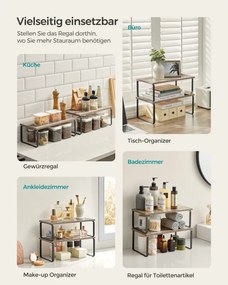 Set 4 kuchynských políc KCS022X02