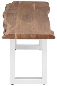 furniture-nabytek.cz - Masívna lavica Bullwer z akáciového dreva, lakovaná, hnedá – 160×40 cm