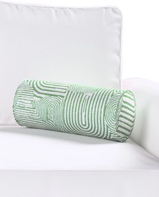 Jednoduchý valcový vankúš farba produktu zelená látka zapletaná, vzorované