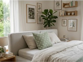 Bavlnená obliečka na vankúš SAGHEARTS POLY 45x45 cm, zelená