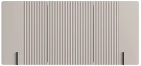 Závesná komoda Malmi 150 cm - kašmírová / čierna