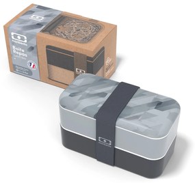 monbento Desiatový box Monbento Original Graphic Grey 1 l