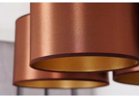 Duolla - Prisadený luster ROLLER TRIO SHINY 3xE27/15W/230V medená/zlatá