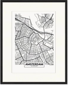Nástenná dekorácia v ráme Amsterdam