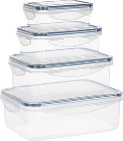 VILDE Sada 4 kuchynských tesniacich dóz, krabičky na jedlo LOCK&LOCK
