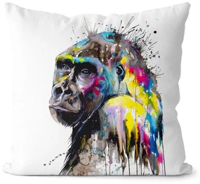 Vankúš Gorila art (Veľkosť: 55 x 55 cm)