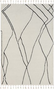 My Flair, Kusový koberec Moroccan Magic weiß, 200x290, čiernobiela, obývacia izba