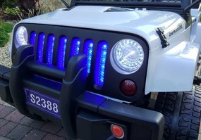 LEAN CARS Elektrické autíčko Jeep S2388 biele 4x45W