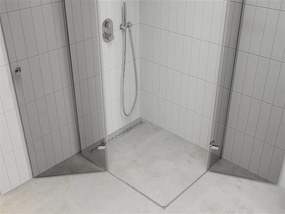 Mexen Roma DUO sprchovací kút 100x70 cm, priehľadný, chróm, 854-100-070-02-00