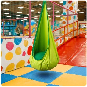 Zelené závesné kreslo Neo-Sport Cocoon