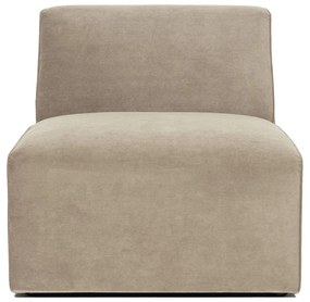 Béžový menčestrový modul pohovky (stredový diel) Sting - Scandic