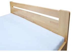 Dvojlôžková posteľ s roštom a úložným priestorom z masívu AMARA 180x200 cm buk