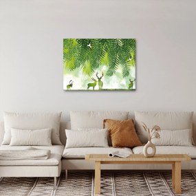 Obraz - Jelene v lese (70x50 cm)
