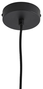 Dizajnové závesné svietidlo čierne s dúhovým sklom 35 cm - Mallon