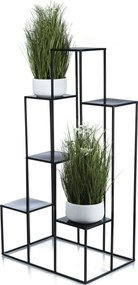 STOJAN NA KVETINÁČ KASKADA 110X60X40 CM ČIERNA