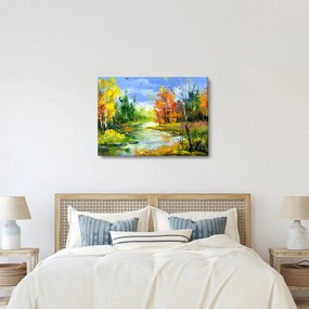 Obraz - Maľba krajiny (70x50 cm)