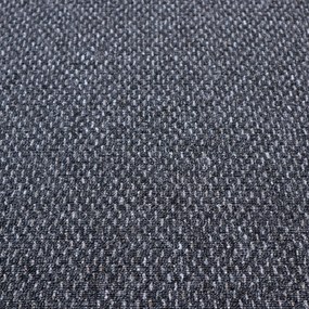 Timzo, Metrážny koberec Rubin 2128 antra, na mieru, šíře 4m, šedá, ab (mriežka), chodba / predsieň