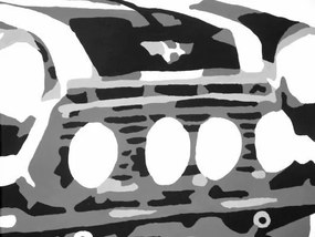Ručne maľovaný POP Art obraz MINI COOPER | rôzne rozmery