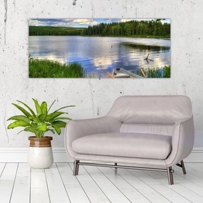 Obraz - Malebná dedina (120x50 cm)