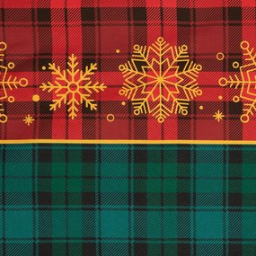 VIANOČNÉ RENFORCÉ OBLIEČKY GLORY 200X220 CM, 2 KS 70X80 CM VZOROVANÉ