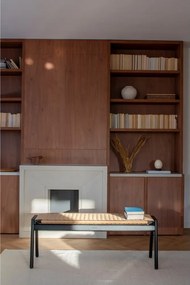 Čierna/v prírodnej farbe lavica Klupa – Gazzda