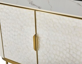 Komoda Stilig ST906C 150 cm krémová/zlatá