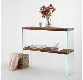 Policový diel VENEDIK 80x90 cm borovica/číra