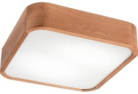 Stropné svietidlo OAK SQUARE 2xE27/15W/230V 35x35 cm dub