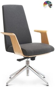 FORMDESIGN Dizajnové konferenčné kreslo ENZO GRAND čalúnenie KOMFORT koženka