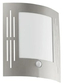Eglo 88144 - Senzorové vonkajšie nástenné svietidlo CITY 1xE27/15W/230V IP44 EG88144
