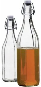 Skleněná fľaša s clip uzáverom, 0,5 l, 6 ks, 0,5 l