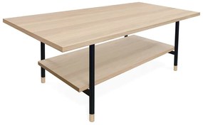 Konferenčný stolík s doskou v dubovom dekore v prírodnej farbe 60x120 cm Jugend - Woodman