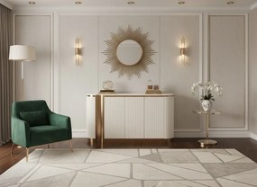 Komoda Stilig ST917 158 cm ecru/zlatá/mramor