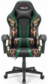 Herná stolička Maskáčová Hell's Chair Battle Camo