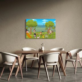 Obraz - Deti na ihrisku (90x60 cm)