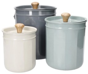 Oceľové nádoby na kompostovateľný odpad v súprave 3 ks - Kitchen Craft